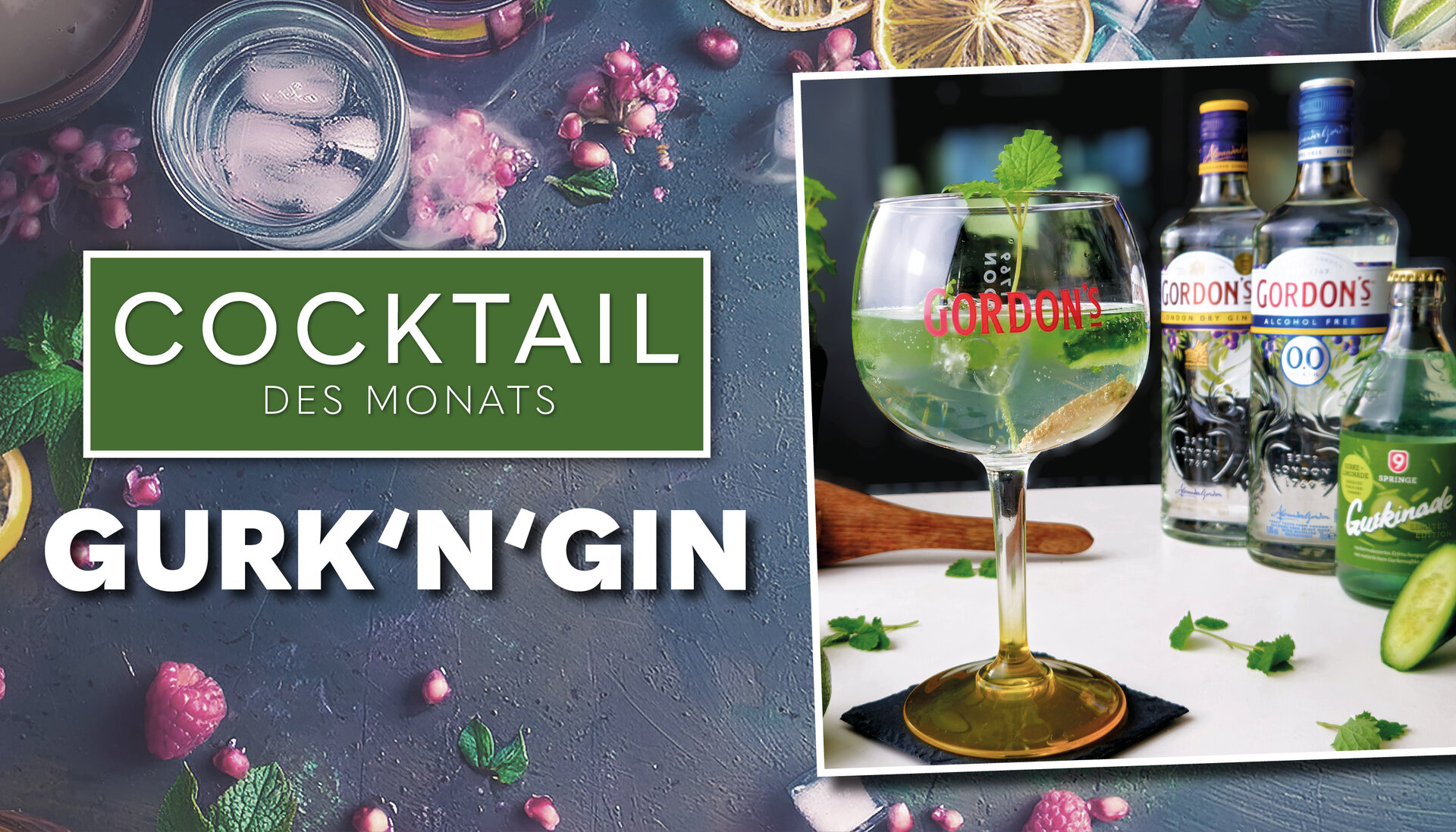 GURK'N'GIN Cocktail des Monats Juni 2026